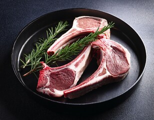 hufte vom lamm lammfleisch mit rosmarin