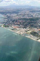 Obraz premium Urban Divide and Housing Density in Lisbon