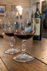 Visit of chateau with undergroud caves and wine tasting  in Cahors wine production area, white, rose and red malbec wines, France