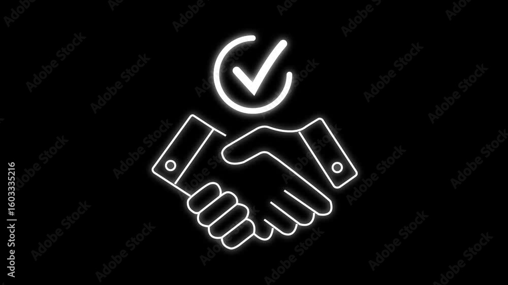 Poster a hand on checkmark icon usually appears as a green tick or check symbol. it represents confirmation
