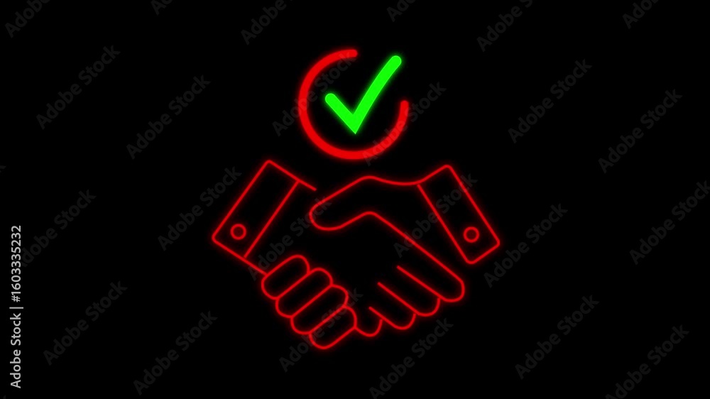Poster a hand on checkmark icon usually appears as a green tick or check symbol. it represents confirmation