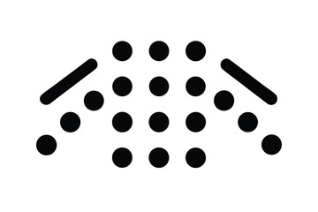 braille symbol vector icon illustration