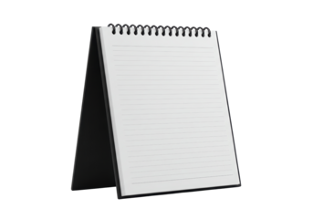 Isolated Blank Spiral Bound Desk Calendar