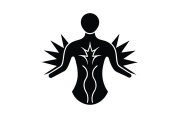 fibromyalgia icon vector icon illustration