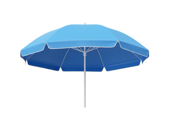 Obraz premium Isolated Blue Beach Umbrella for Shade