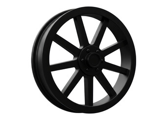 Obraz premium Isolated Wooden Wheel Depicting Transport Innovation