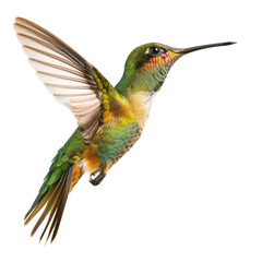 Fototapeta premium Vibrant hummingbird in flight
