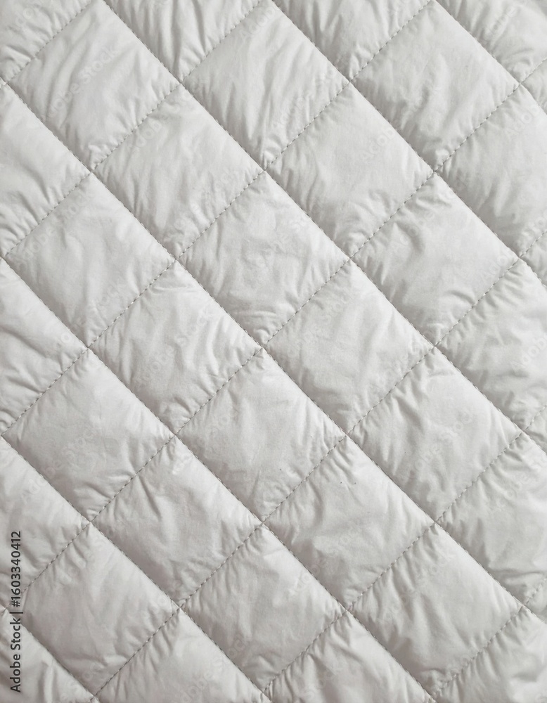 Poster gray quilted fabric texture background with diagonal seam pattern design