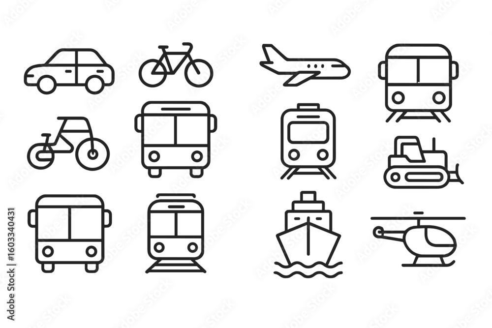 Poster click here button icon set with cursor pointer for website action, buy or download, four ui buttons,