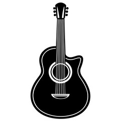 acoustic guitar vector illustration