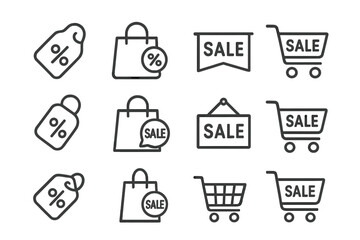 Contour prompt outline vector icons autumn line minimal collection icon symbol stroke