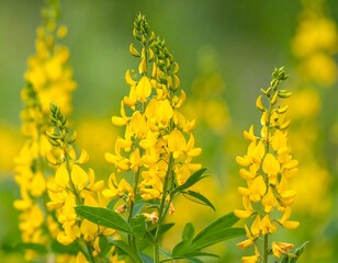 Close-up of vibrant yellow wildflowers
