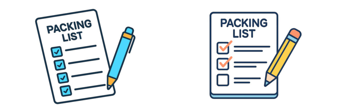 Detailed packing lists designed for efficient travel preparation and organization for upcoming adventures