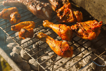 Relish in the mouthwatering and delicious flavor of Grilled Chicken Drumsticks and Ribs, an ideal...