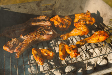 Indulge in the mouthwatering deliciousness of perfectly charcoalgrilled meats, featuring succulent...