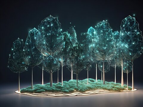 Light junggle background illustration 