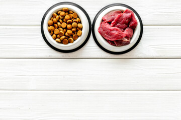 Natural and dry food for dogs and cats. Healthy pet food