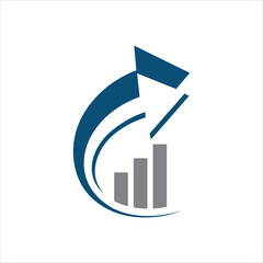 Excellent Financial Accounting Business Logo, Vector Icon
