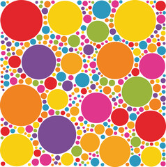 bold minimalist circle pattern vector with bright hues for modern branding, advertising, slides and web headers