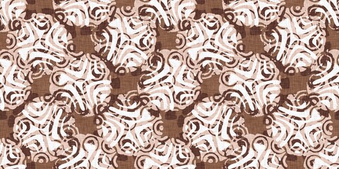 Polka dot blockprint seamless border. Neutral unisex whimsical style for edging, ribbons and handmade print texture. All over vintage tape. 