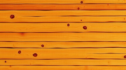 Warm Orange Wooden Planks Background