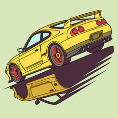 vector illustration of a car