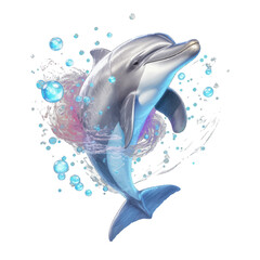 dolphin jumping in water