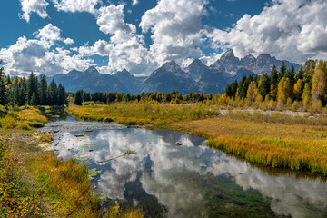 Grand Tetons from Schwabacher Landing