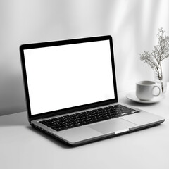 Laptop Screen Mockup with Editable Screen