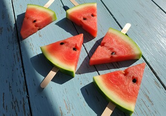 Delicious watermelon popsicles summer treat refreshing fruit dessert recipe idea