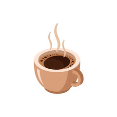 Obraz premium Warm Aromatic Coffee Cup Steam and Delight