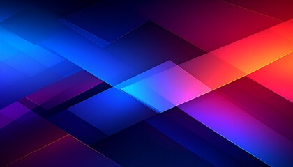 Obraz premium Abstract geometric shapes in vibrant colors (1)