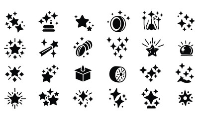 Stars & Decoration Icon Set