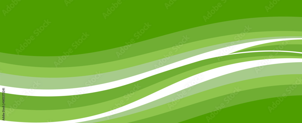 Poster modern green background. graphic design pattern background template with dynamic wave shapes. vector
