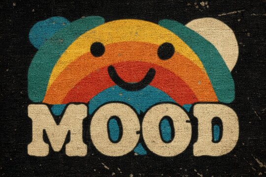 Bright colorful logo design showcasing a happy face and cheerful typography