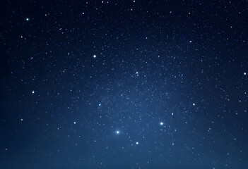 Fototapeta premium Dark blue night sky, countless sparkling stars, vast empty space, night, astronomy