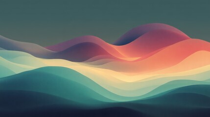 Abstract wavy landscape
