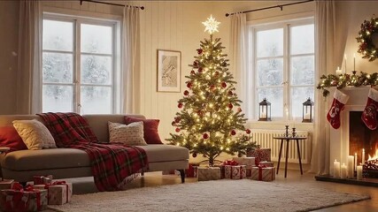 Magical Christmas Themed Background