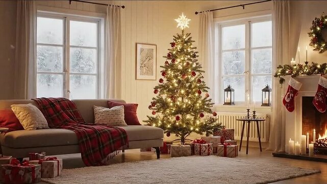 Magical Christmas Themed Background
