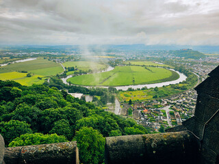View at Stirling and Forth RIver - Scotland