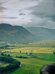View at Stirling and Forth RIver - Scotland