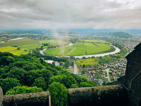 View at Stirling and Forth RIver - Scotland