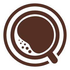 Coffee Cup Top View Icon