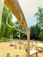 Explore our highquality Metal Gymnastic Rings with a sturdy Wooden Structure, ideal for Outdoor...