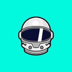 Fototapeta premium Astronaut Helmet Illustration