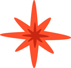 Geometric Eight-Pointed Star