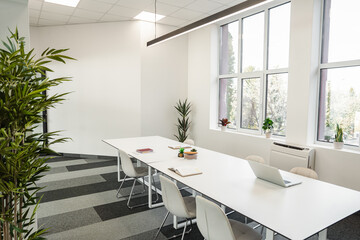 Empty modern business room for meetings
