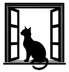 Cat on the Windowsill