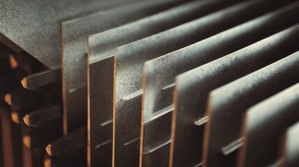 Close-up metal blades