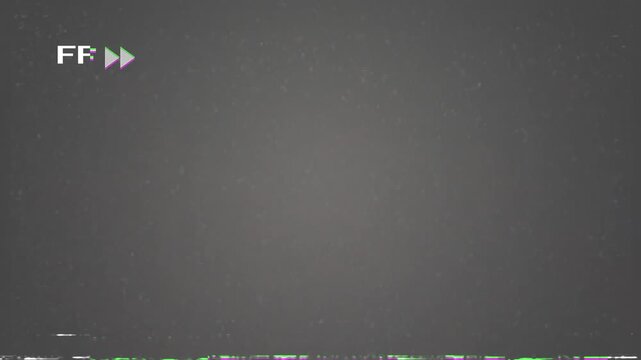 FF VHS tape damaged old VCR glitch  4K video